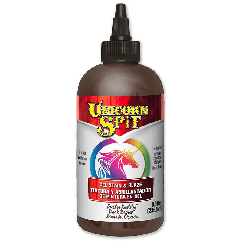 Unicorn SPiT 5771012 Gel Stain & Glaze, Rustic Reality, 8 Ounce Bottle - Image 1